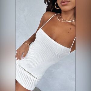 White Fox Crochet Dress